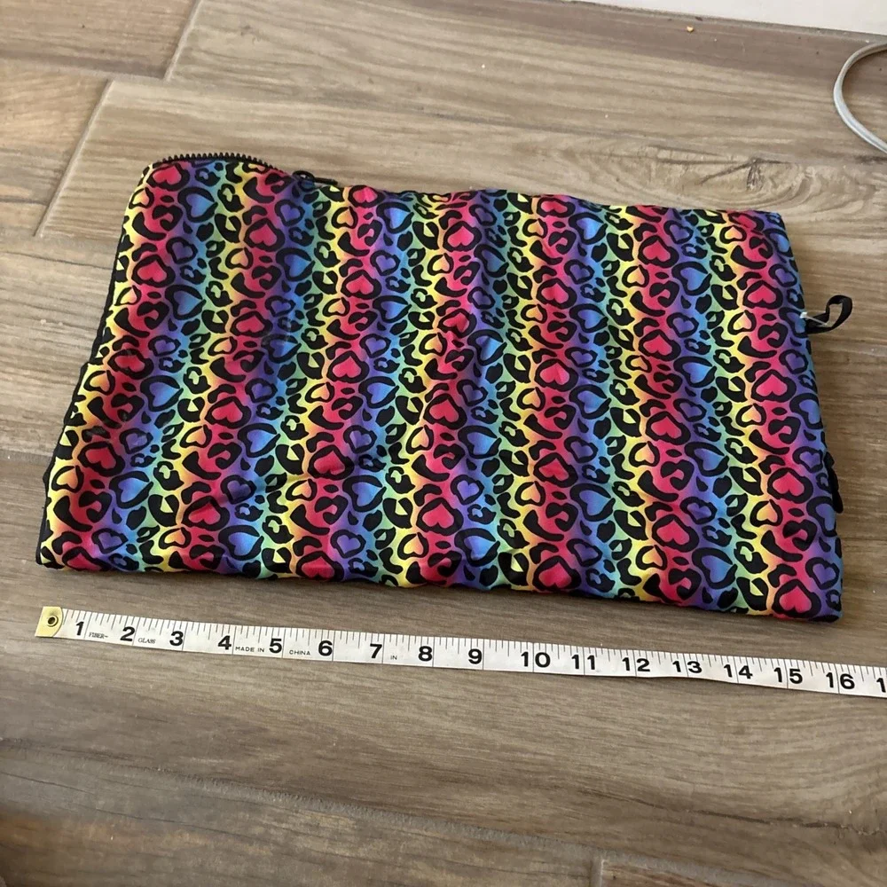 Build-A-Bear‎ Sleeping Bag Hearts Leopard Print Neon 16.25